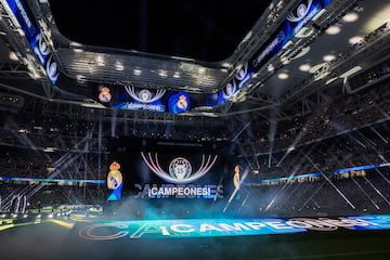 Impresionante espectáculo en el Bernabéu.