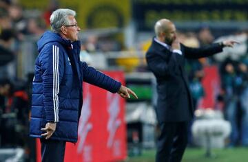 Bayern Munich coach Jupp Heynckes during game against Borussia Dortmund.