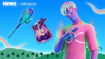 fortnite coachella 2023 evento nuevas skins isla creativa misiones premios gratis