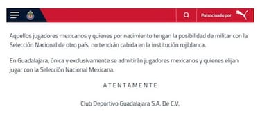 Casos como el de Ormeño ya se han visto en Chivas