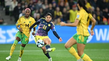 Catalina Usme anotó el gol del triunfo de Colombia sobre Jamaica para avanzar a los cuartos de final del Mundial Femenino 2023.