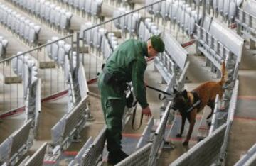 Fuertes medidas de seguridad
en la previa del Alemania-Italia