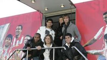 <b>LOS PRIMEROS. </b> la plantilla rojiblanca.