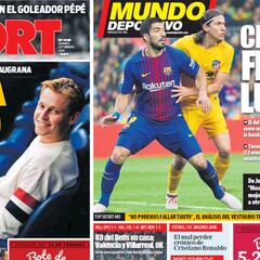 Filipe Luis makes Catalan sports press front pages a decade on