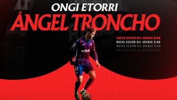 Troncho, cedido al Arenas