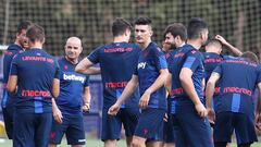 Pepelu, durante la pretemporada con el primer equipo del Levante.