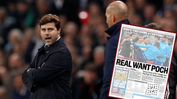 Mauricio Pochettino y Zinedine Zidane el pasado mi&eacute;rcoles en Wembley.