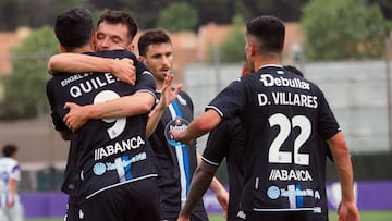 Miku marcó otros dos goles ante el Valladolid Promesas.