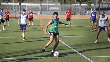 Parejo, en un entrene.