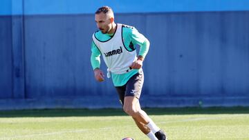 David Ferreiro, en un entrenamiento.