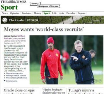 Portadas de la prensa extranjera