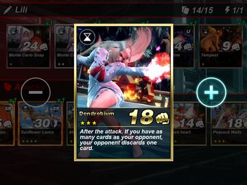 Captura de pantalla - Tekken Card Tournament (IPH)