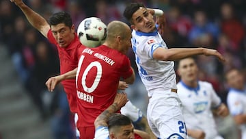 El Bayern vuelve a fallar en el Allianz: el Hoffenheim empató