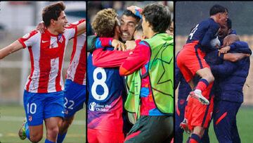 El Atl&eacute;tico, el B y el Juvenil celebran sus &eacute;xitos.