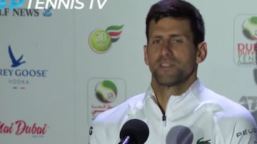 La frase llena de elogios de Djokovic sobre Nadal