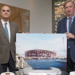 “La idea de hacer un estadio desmontable viene de los Lego”