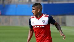 Santiago Mosquera en un partido del FC Dallas en la MLS