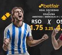 Real Sociedad vs. CA Osasuna: horario, TV, pronósticos y estadísticas