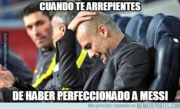 Los memes más divertidos de la derrota de Guardiola ante el Barcelona