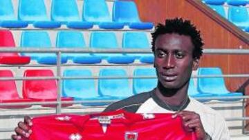 <b>FELIZ. </b>El jugador africano está encantado por jugar en la Liga.