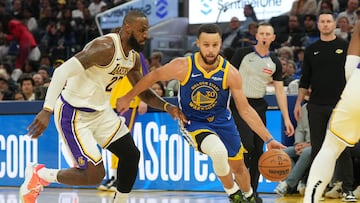 LeBron James y Stephen Curry -