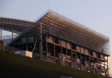 Estadio Arena de Sao Paulo donde jugarán Brasil y Croacia el partido inaugural del Mundial 2014. 