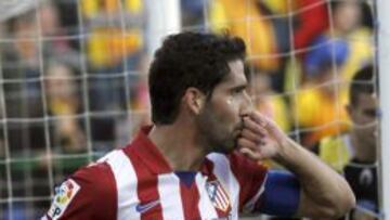 Raúl García celebra un gol esta temporada.