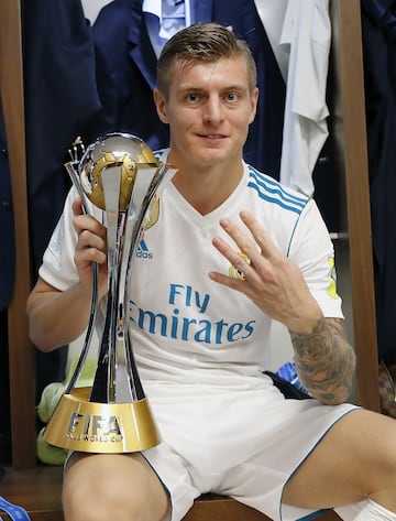 Toni Kroos (2013, 2014, 2016, 2017, 2018)