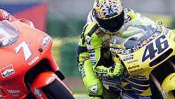 <B>PUESTA A PUNTO.</b> Rossi y Checa ultimarán los preparativos de cara al Mundial este fin de semana en Cataluña.