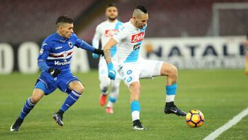 Napoli 2 - 1 Sampdoria: Resumen goles y resultado