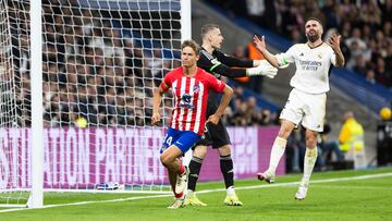 Marcos Llorente acaba de empatar frente al Real Madrid.