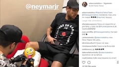 Neymar se tatúa la Champions a días de enfrentarse al Madrid