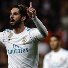 La novia de Isco, Sara Sálamo, primera vez en el Bernabéu