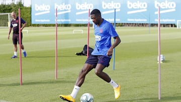 Demb&eacute;l&eacute;, jugador del Barcelona