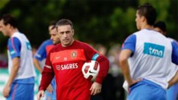 Paulo Bento y Cristiano.