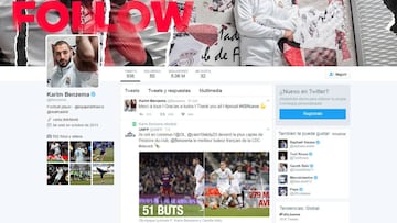 Benzema presume en Twitter tras su partidazo en Champions