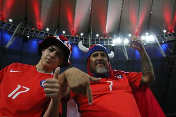 Copa América: belleza y color en el duelo entre Chile y Uruguay