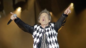 El cantante británico Mick Jagger en su primer concierto tras ser sometido a una operación cardíaca el 4 de abril del 2019, el 21 de junio de 2019 en el Soldier Field de Chicago y en el retorno de la gira 'No Filter' de los Rolling Stones.