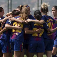 Manita del Barça al Sevilla para seguir la estela del Atleti