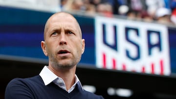 SAN JOSE, CA - FEBRUARY 02: Head coach Gregg Berhalter of the United States men&#039;s national team looks on before their international friendly match against Costa Rica at Avaya Stadium on February 2, 2019 in San Jose, California.   Lachlan Cunningham/G