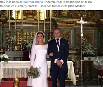 Crist車bal Soria se casa con Ana