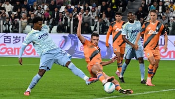 Con la tranquilidad de un ‘9’: primer gol de Cabal en Juventus