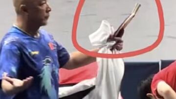 Un campeón olímpico, del éxtasis al drama: así quedo su pala tras ser pisada por un fotógrafo