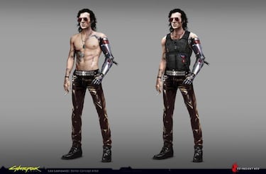 Cyberpunk 2077 muestra cómo lucía Johnny Silverhand antes de que lo interpretara Keanu Reeves