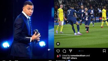 Messi y Mbappé se miman