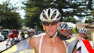 <b>EN AUSTRALIA. </b>Lance Armstrong está disputando con el equipo RadioSchack el Tour Down Under, su última carrera internacional.