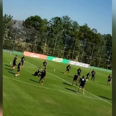 Con Sánchez incluido: así fue la práctica de la Roja en Brasil