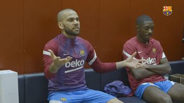 El discurso de Dani Alves en el vestuario del Barcelona