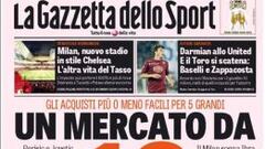 Gazzetta: Cuadrado y Oscar en recambio de Pogba y Vidal