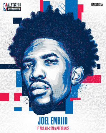 Joel Embiid (Sixers, 1.285.587). Primer All Star Game. El pívot es la imagen de El Proceso en Philadelphia. Su personalidad dentro y fuera de la cancha y su dominio absoluto en casi todas las facetas del juego le convierten en una de las grandes estrellas